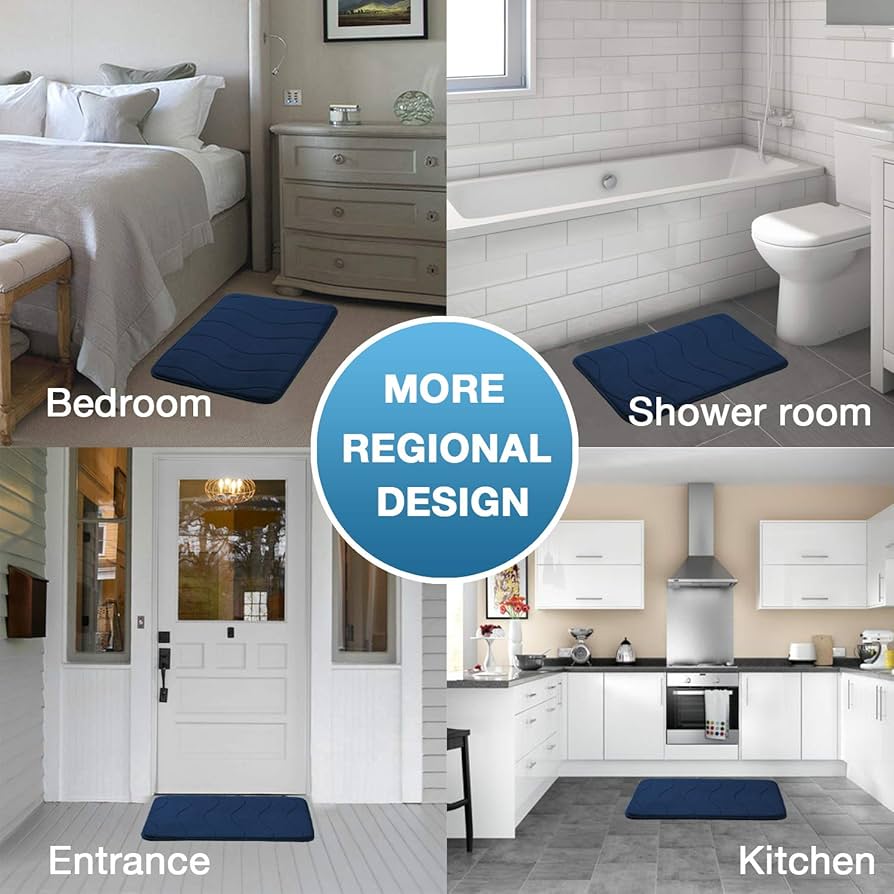 Amazon | メモリーフォームコーラルフリースノンスリップバス